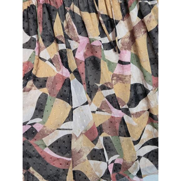 Torrid Clip Dot Keyhole Dress Women’s 3X Black Mini Short Sleeve Plus Size Flowy - Picture 4 of 11